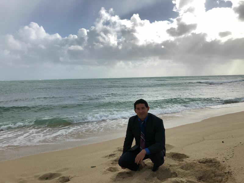 Rob Kajiwara. Peace for Okinawa beach back insert art.